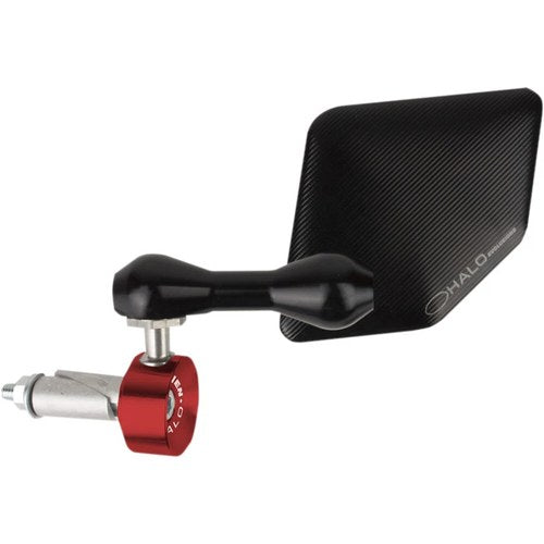 Driven Racing Halo Mirror - Red - Right | DHBMR-RD