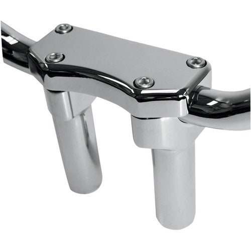 Drag Specialties 4" Chrome Buffalo Risers w/ Top | 0602-0588