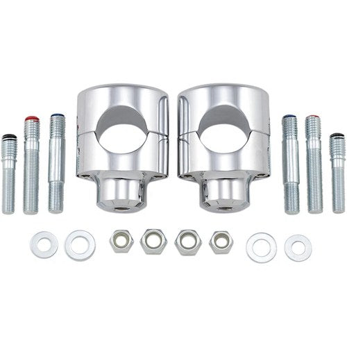 Drag Specialties Chrome 1-1/2" Big Buffalo Risers | 0602-0465