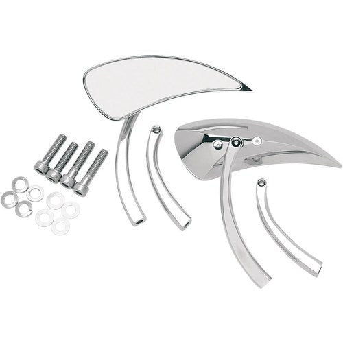Drag Specialties Teardrop Mirror - 2 Stems | MT76301B4