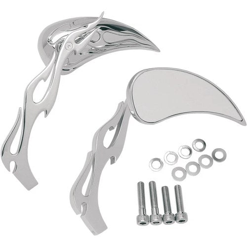 Drag Specialties Flame Mirrors | 76446B4
