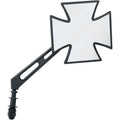 Drag Specialties Cross Mirror - Air Stem - Black | M60-6509