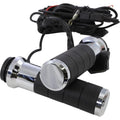 Koso North America Chrome 1" Titan-X Heated Grips | AX068M00