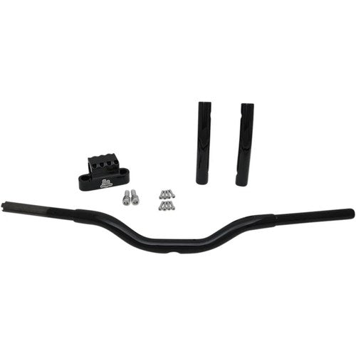 LA Choppers Black 11" Kage Fighter Handlebar w/ Pullback | LA-7336-08B