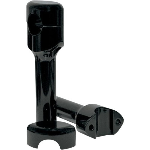 LA Choppers Black 6" Smooth Risers for 1" Handlebars | LA-7402-06B