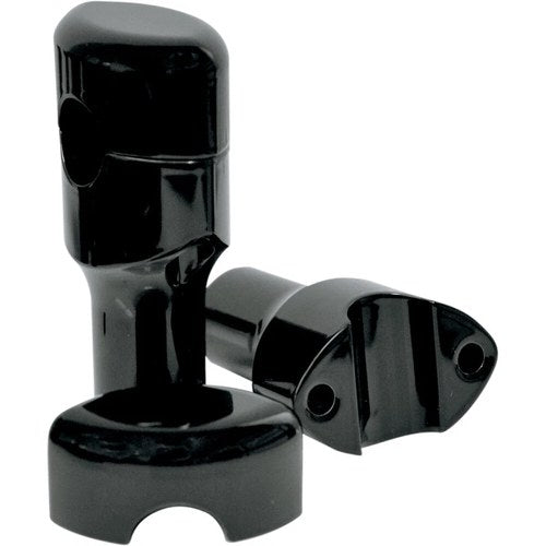LA Choppers Black 3" Smooth Risers for 1" Handlebars | LA-7402-03B