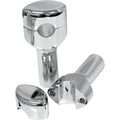 LA Choppers Chrome 4" Smooth Risers for 1-1/4" Handlebars | LA-7406-04