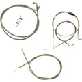 LA Choppers Standard Braided Handlebar Cable/Brake Line Kit | LA-8005KT-19