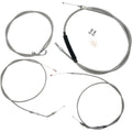LA Choppers Standard Braided Handlebar Cable/Brake Line Kit | LA-8310KT-16