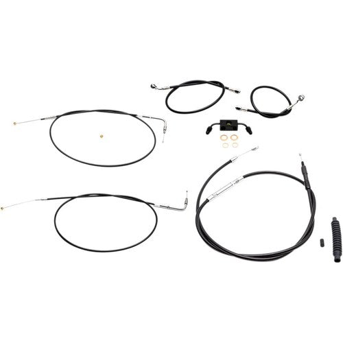 LA Choppers Standard Vinyl Braided Handlebar Cable/Brake Line Kit LA-8211KT-13B