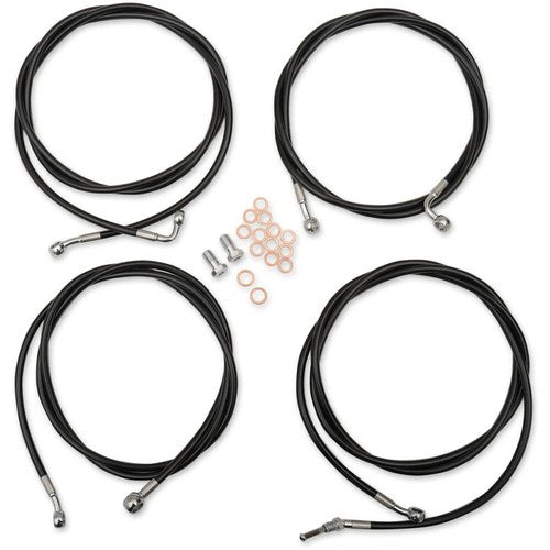 LA Choppers Black Mini Cable Kit for '17 - '19 FL | LA-8054KT-08B