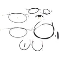 LA Choppers Black 15" - 17" Cable Kit for Fxdf w/ ABS | LA-8231KT2-16B