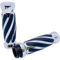 Pro-One Performance Chrome Twisted Rubber Grips for Tbw | 490011