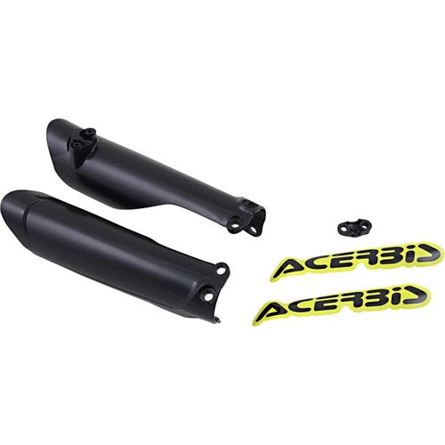 Acerbis Lower Fork Covers for Inverted Forks - Black | 2791510001
