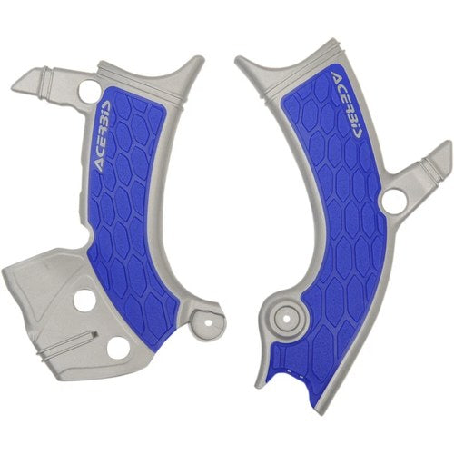 Acerbis X-Grip Frame Guards - YZ450F - Silver/Black | 2689411404
