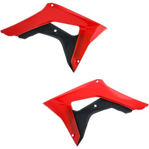Acerbis Radiator Shrouds - CRF450 - Red/Black | 2630661018