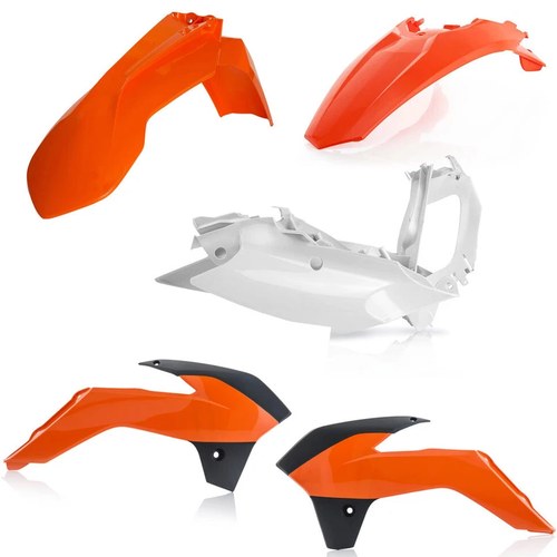 Acerbis Plastic Body Kit - Orange/White - KTM - '14 | 2374135226