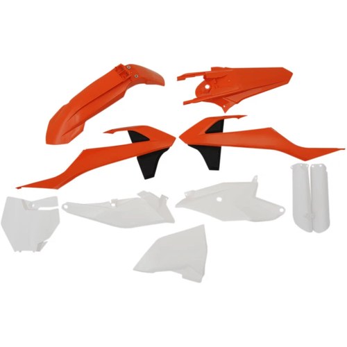 Acerbis Full Replacement Plastic Kit, 18 OE Orange/Black/White, SX85 2686025909