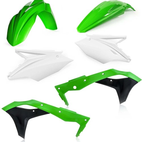 Acerbis Plastic Body Kit - OE '18 Green/White/Black - KX250F | 2685815909
