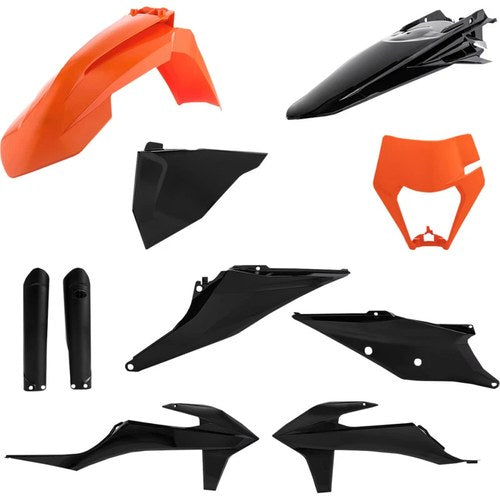 Acerbis Plastic Body Kit - Orange/Black | 2791545225
