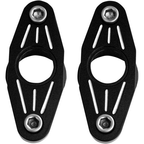 Accutronix Swingarm Pivot Blocks - Black Anodized Ball-Milled | FXPV1-MN