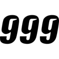D'Cor Visuals Slash Number Plate - #9 - Black - 6" | 45-29-9
