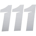 D'Cor Visuals Slash Number Plate - #1 - White - 7" | 45-32-1
