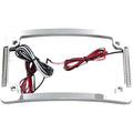 Custom Dynamics Tri-Radius License Plate Frame w Flushmount LEDs, Chrome TF06-C