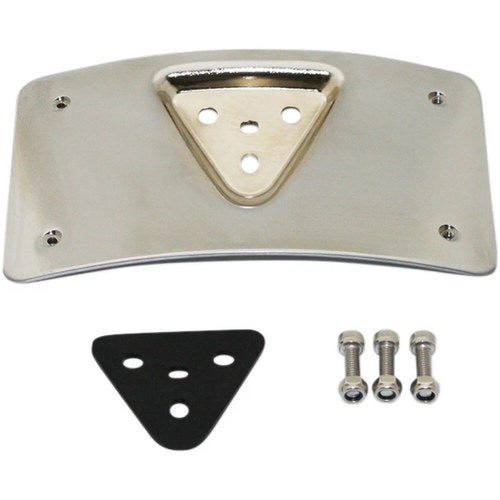 Custom Dynamics Radius License Plate Mount - Chrome | CD-PFM-C