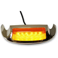 Custom Dynamics Led Front Fender Tip - Amber LED/Amber Lens - Chrome | GEN-FT-AA