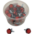 Chris Products License Plate Reflectors - 40ct Tub - Red | CH40R