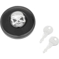 Drag Specialties Skull Locking Gas Cap - Black - Vented | 03-0320ABS-A