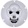 Drag Specialties Skull Derby Cover - Chrome - 6 Hole | 33-0067SKD