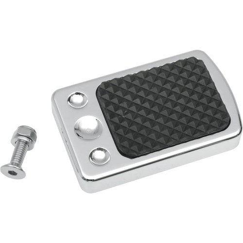 Drag Specialties Chrome Brake Pedal Pad - '84-'10 Softail | 1610-0134