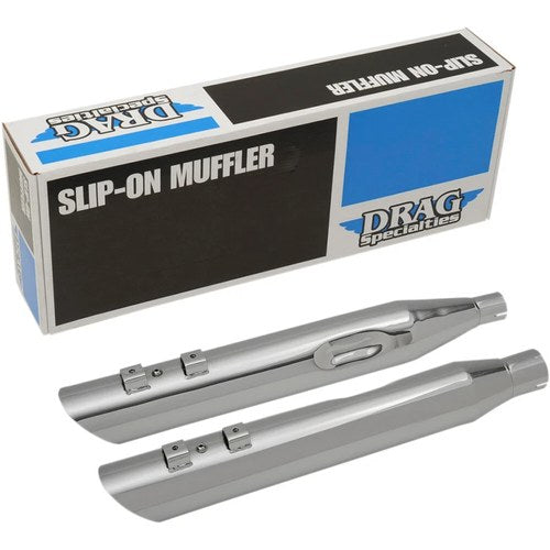 Drag Specialties Slashdown Slip-On Mufflers - Chrome - 3.5" - FL | H00963