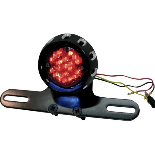 Drag Specialties Taillight/License Plate Mount - Black | L24-0437ABRLEDE