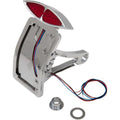 Drag Specialties Taillight/License Plate Mount - Curved - Vertical | MT76387