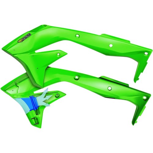 Cycra PowerFlow Shrouds - KXF450 - Green | 1CYC-1867-72