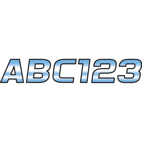 Hardline I.D. Sticker Kit - 700 Series - Blue Gradation | CHBLK700