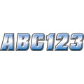 Hardline Sticker Kit - 2" - Chrome/Black | CHBLK500
