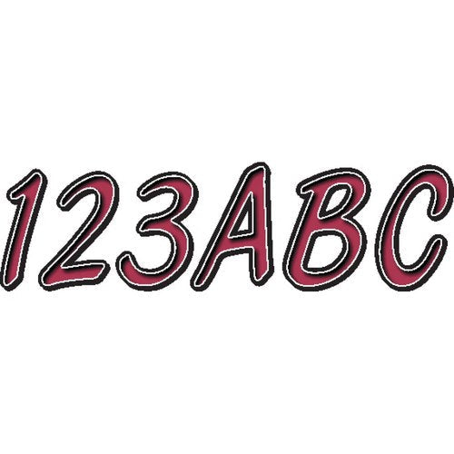 Hardline I.D. Sticker Kit - 400 Series - Burgundy | RUBKG400