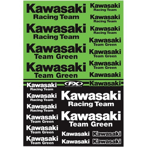 Factory Effex Decal Kit - Kawasaki Racing | 22-68132