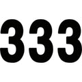 Factory Effex Pro Number 3 - Black - 8" | 02-4363