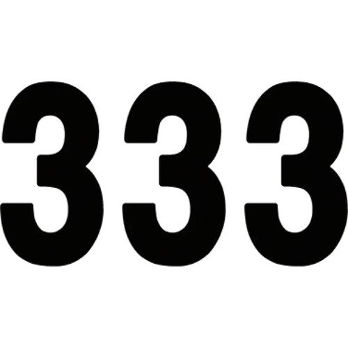 Factory Effex Pro Number 3 - Black - 8" | 02-4363