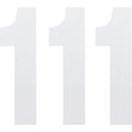 Factory Effex FX Number 1 - White - 6" | 02-4461