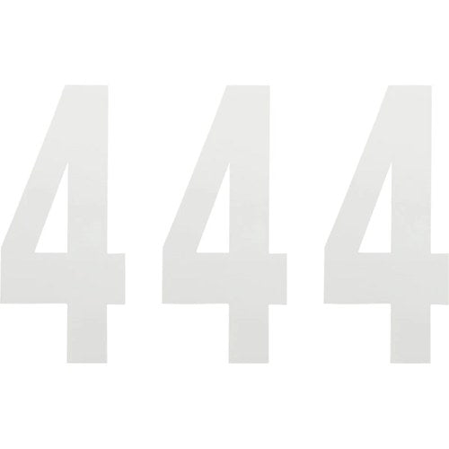 Factory Effex FX Number 4 - White - 8" | 02-4484