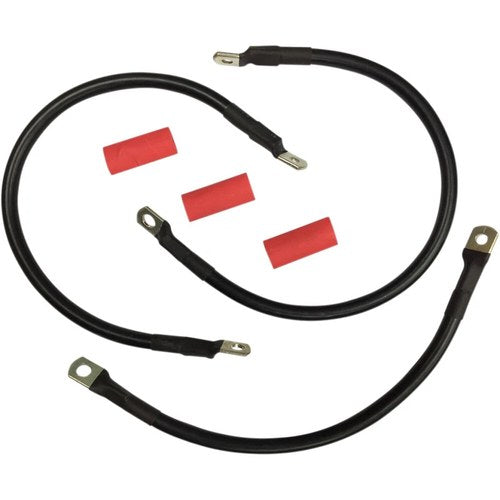 Drag Specialties Black Battery Cable Set - '82-'88 Fxr | E25-0091B-T5