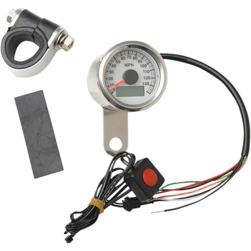 Drag Specialties 1.87" Mph Programmable Mini Electronic Speedometer | 21-6899WNU