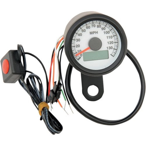 Drag Specialties 1.87"MPH Programmable Mini Electronic Speedometer | 21-6899BWNU