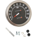 Drag Specialties 5" Mph FL-Style 1:1 Speedometer, 68-84 Black Face | 70847M-BX33